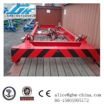 40feet Low height Semi-automatic container lifting beam,mechanical spreader for bulk material